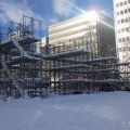 さっぽろ雪まつりの雪像制作が進んでいます